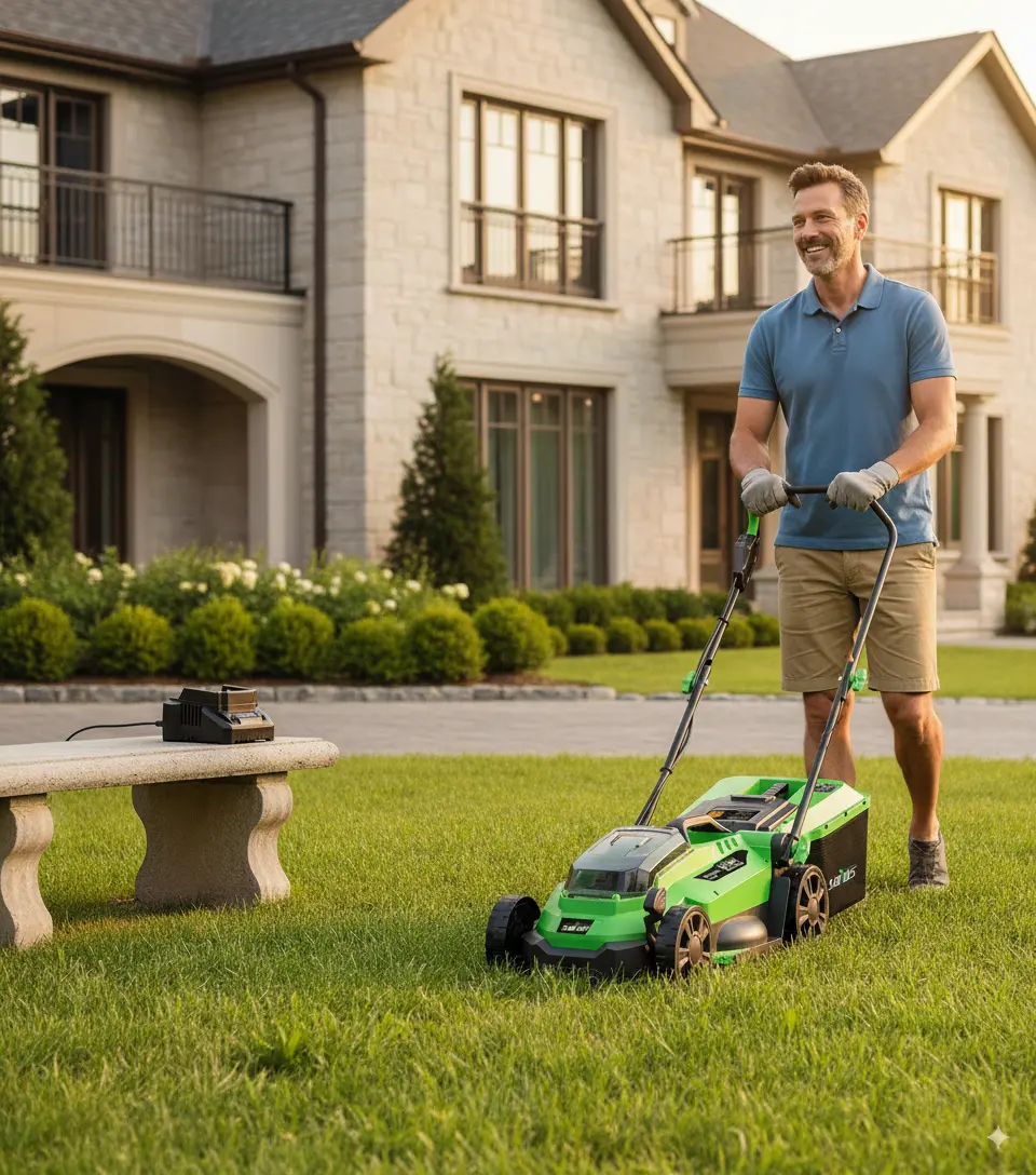 AI-powered product staging for Brushless Cordless Mower